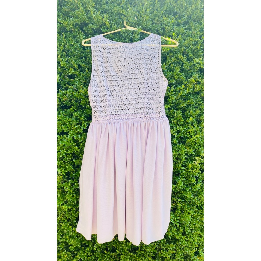 American Apparel Lavender Lace Dress MEDIUM